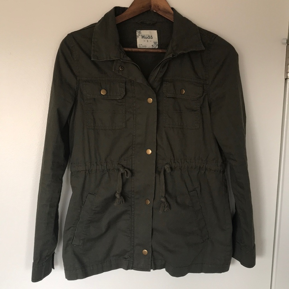 Army Green Jacket With Good Accents